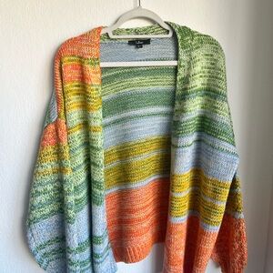 Lulus Multicolor Knit Cardigan